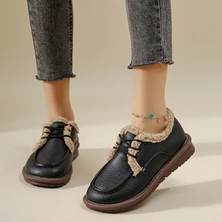 Women‘s Lace Up Winter Plush Flat Loafers Soft Sole Comfortable Shoes Women‘s Footwear
Women‘s Lace Up Winter Plush Flat Loafers Soft Sole Comfortable Shoes Women‘s Footwear