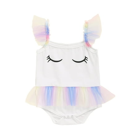OLLUISNEO Newborn Baby Girls Summer Romper Suspender Stitched Mesh Skirt 3-6 Months White
OLLUISNEO Newborn Baby Girls Summer Romper Suspender Stitched Mesh Skirt 3-6 Months White