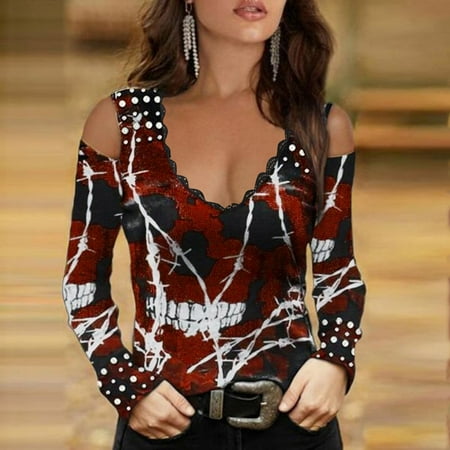 Sun Shirt Women Rash Guard Women Printed Casual Lace Off The Shoulder Womens Rash Guard Shirts for Women Red 2XL
Sun Shirt Women Rash Guard Women Printed Casual Lace Off The Shoulder Womens Rash Guard Shirts for Women Red 2XL