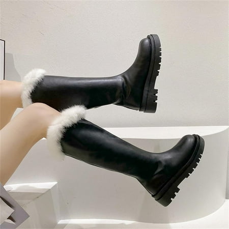 Tdoqot Womens Thigh High Boots- Warm Chunky Heel Christmas Gifts Low-heeled Women s Mid Calf Boots Black 41
Tdoqot Womens Thigh High Boots- Warm Chunky Heel Christmas Gifts Low-heeled Women s Mid Calf Boots Black 41