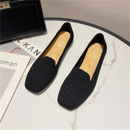 Women‘s Knitted Square Toe Flat Loafers Solid Color Lightweight Shoes Women‘s Footwear
Women‘s Knitted Square Toe Flat Loafers Solid Color Lightweight Shoes Women‘s Footwear