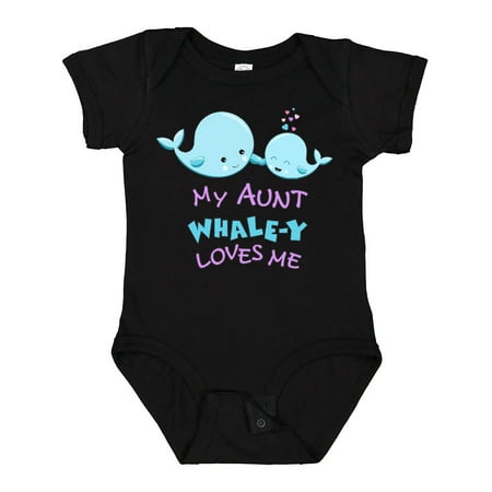 Inktastic My Aunt Whale-y Loves Me Gift Baby Boy or Baby Girl Bodysuit