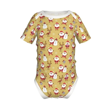 Coaee Cute Santa and Reindeer for Soft Baby Short-Sleeve Bodysuit Baby Climbing Clothes Baby Girls Boys Bodysuit Romper-18 Months
Coaee Cute Santa and Reindeer for Soft Baby Short-Sleeve Bodysuit Baby Climbing Clothes Baby Girls Boys Bodysuit Romper-18 Months