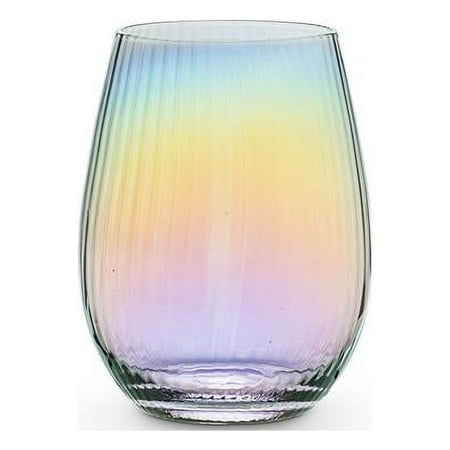 4.75 in. Optic Stemless Wine Glass Lustre