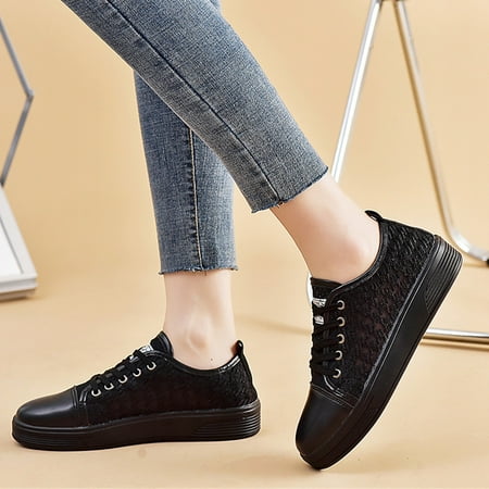 uikmnh Women Shoes Fashion Summer Women Casual Shoes Flat Round Toe Mesh Breathable Solid Color Houndstooth Black 7.5
uikmnh Women Shoes Fashion Summer Women Casual Shoes Flat Round Toe Mesh Breathable Solid Color Houndstooth Black 7.5