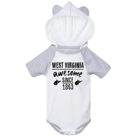Inktastic West Virginia Awesome Since 1863 Gift Baby Boy or Baby Girl Bodysuit