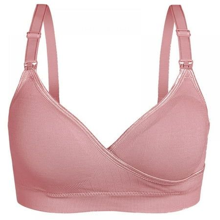 Baywell Nursing Bras for Breastfeeding Seamless V Neck Maternity Bra Women Pregnancy Breastfeeding Bra Pink
Baywell Nursing Bras for Breastfeeding Seamless V Neck Maternity Bra Women Pregnancy Breastfeeding Bra Pink