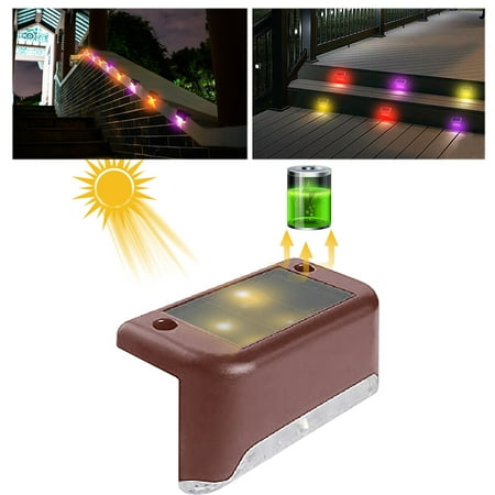 Transparent Cover Solar Railing Light Outdoor Courtyard Staircase Ladder Light