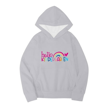 Kids Boys Girls Autumn WInter School Season Hello Kindergarten Letter Printed Long Sleeve Hoodie Warm and Comfortable Tops Children s Clothing Jacket 18 Months Boy Expensive Hoodie Girl Sweaters with
Kids Boys Girls Autumn WInter School Season Hello Kindergarten Letter Printed Long Sleeve Hoodie Warm and Comfortable Tops Children s Clothing Jacket 18 Months Boy Expensive Hoodie Girl Sweaters with