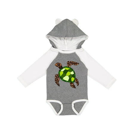 Inktastic Turtle Illustration Gift Baby Boy or Baby Girl Long Sleeve Bodysuit