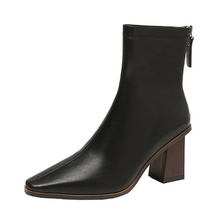 nsendm Womens Cute Boots Fashion Autumn Women Ankle Boots Thick Heel Middle Heel Pointed Back Women s Leather Boots Shoes Black 9
nsendm Womens Cute Boots Fashion Autumn Women Ankle Boots Thick Heel Middle Heel Pointed Back Women s Leather Boots Shoes Black 9