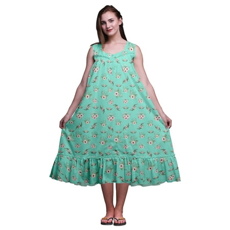 Bimba Aquamarine Green Floral Mignon Dahlia & Rose Sleeveless Cotton Nightgowns For Women Printed Mid-Calf Length Sleepwear X-Small
Bimba Aquamarine Green Floral Mignon Dahlia & Rose Sleeveless Cotton Nightgowns For Women Printed Mid-Calf Length Sleepwear X-Small
