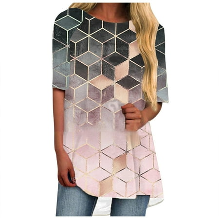 KEJIG Corset Tops For Women Plus Size Fashion Woman O-Neck Short Sleeve Printed Casual Tops T-shirt Blouse
KEJIG Corset Tops For Women Plus Size Fashion Woman O-Neck Short Sleeve Printed Casual Tops T-shirt Blouse