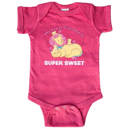 Inktastic My Great Grandpa Is Super Sweet Cotton Candy Lions Gift Baby Boy or Baby Girl Bodysuit
Inktastic My Great Grandpa Is Super Sweet Cotton Candy Lions Gift Baby Boy or Baby Girl Bodysuit