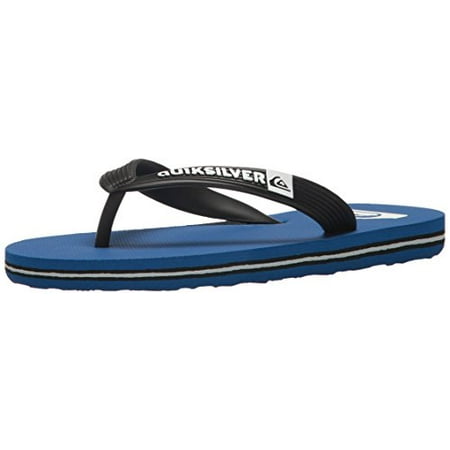 

Quiksilver boys Molokai Youth Sandal Black/Blue 5 Big Kid US