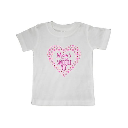 Inktastic Mom s Sweetie Pie with Pink Hearts Gift Baby Boy or Baby Girl T-Shirt