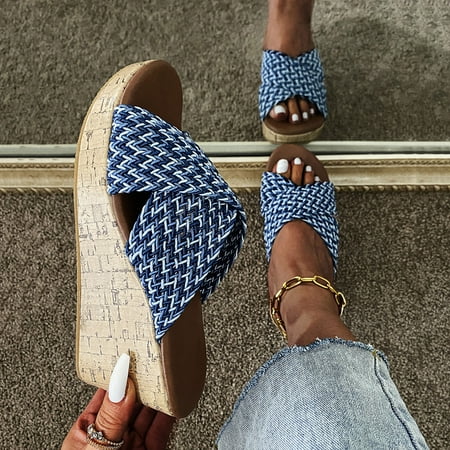 HIBRO Women s Casual And Comfortable Large Size Cross Strap Wedge Sandals And Slippers
HIBRO Women s Casual And Comfortable Large Size Cross Strap Wedge Sandals And Slippers