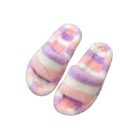 GENILU Ladies Casual Breathable Flat Fuzzy Slippers Lightweight Slip On Plush Slipper Bedroom Comfort House Shoes
GENILU Ladies Casual Breathable Flat Fuzzy Slippers Lightweight Slip On Plush Slipper Bedroom Comfort House Shoes