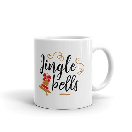 Jingle Bells Christmas Carol Coffee Tea Ceramic Mug Office Work Cup Gift 15oz