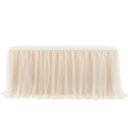 YJ.GWL Tulle Table Skirt Tutu Tablecloths Cover Up for Home Kitchen Party Halloween Wedding Birthday Party Decoration 6Ft
YJ.GWL Tulle Table Skirt Tutu Tablecloths Cover Up for Home Kitchen Party Halloween Wedding Birthday Party Decoration 6Ft
