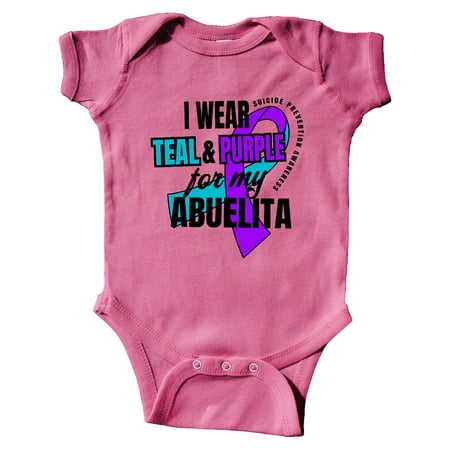 Inktastic Suicide Prevention I Wear Teal and Purple for My Abuelita Gift Baby Boy or Baby Girl Bodysuit
Inktastic Suicide Prevention I Wear Teal and Purple for My Abuelita Gift Baby Boy or Baby Girl Bodysuit