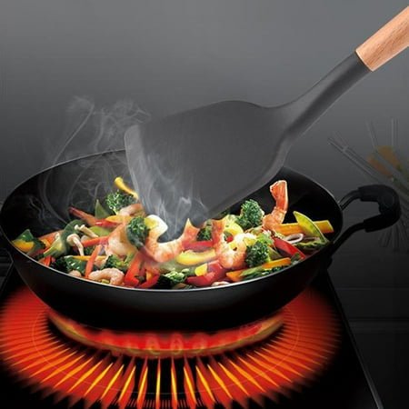 VERMON Spatula Kitchenware Heat Resistance Convenient Extended Wooden Handle Frying Spatula
VERMON Spatula Kitchenware Heat Resistance Convenient Extended Wooden Handle Frying Spatula