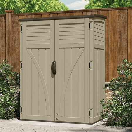 Suncast 4 4 Ft W x 2 7 Ft D Plastic Storage Shed