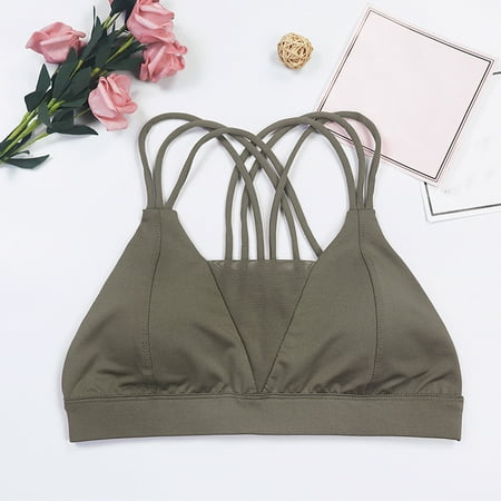Himiway Push Up Bras for Women Women S Solid Color Rimless Sports Bra Cross Sports Vest Yoga Underwear Top Workout Sets for Women Workout Tops for Women Brown S
Himiway Push Up Bras for Women Women S Solid Color Rimless Sports Bra Cross Sports Vest Yoga Underwear Top Workout Sets for Women Workout Tops for Women Brown S