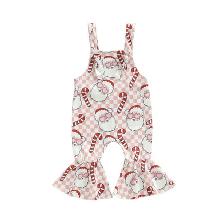 Genuiskids Christmas Toddler Girl Suspender Jumpsuit Sleeveless Santa Print Romper Strap Bell-Bottoms
Genuiskids Christmas Toddler Girl Suspender Jumpsuit Sleeveless Santa Print Romper Strap Bell-Bottoms