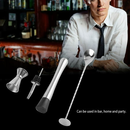 Cocktail Mixing Set Drinking Mixing Set 4pcs/ Set Durable Stainless Steel Drinking Cocktail Mixing Tool Set In Home Bar PartyB
Cocktail Mixing Set Drinking Mixing Set 4pcs/ Set Durable Stainless Steel Drinking Cocktail Mixing Tool Set In Home Bar PartyB