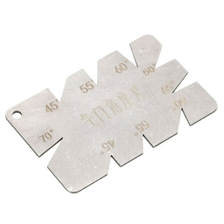 Uxcell V Slot Screw Cut Angle Measuring Stainless Steel Thread Cutting Gauge Multiple Angles