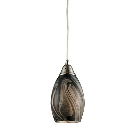 Elk Home Formations 5 Wide 1-Light Pendant - Satin Nickel with Ashflow Glass
Elk Home Formations 5 Wide 1-Light Pendant - Satin Nickel with Ashflow Glass