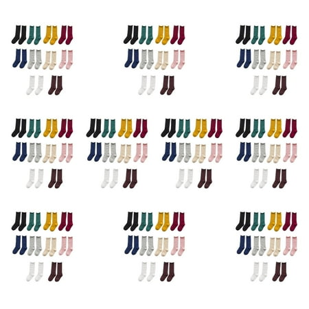 10 Pairs Winter Autumn Children Solid Color Socks Candy Color Kids Long Sockings Baby Toddler Cotton High Socks
10 Pairs Winter Autumn Children Solid Color Socks Candy Color Kids Long Sockings Baby Toddler Cotton High Socks
