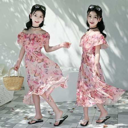 Dyfzdhu Girls Dress Princess Kids Teen Flower Off Girls Shoulder Dress Children Ruched Girls Dress&Skirt
Dyfzdhu Girls Dress Princess Kids Teen Flower Off Girls Shoulder Dress Children Ruched Girls Dress&Skirt