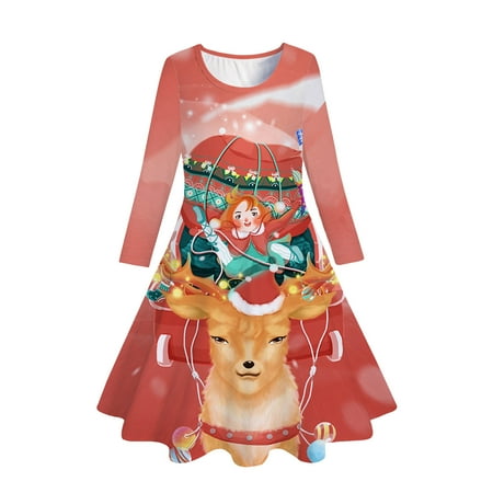 Kids Toddler Girls Christmas Trees Deer Print Christmas Long Sleeve Party Princess Dress Newborn Outfits Baby Girl Baby Girl Outfits 0-3 Months 18 Months Girl Clothes Fall
Kids Toddler Girls Christmas Trees Deer Print Christmas Long Sleeve Party Princess Dress Newborn Outfits Baby Girl Baby Girl Outfits 0-3 Months 18 Months Girl Clothes Fall