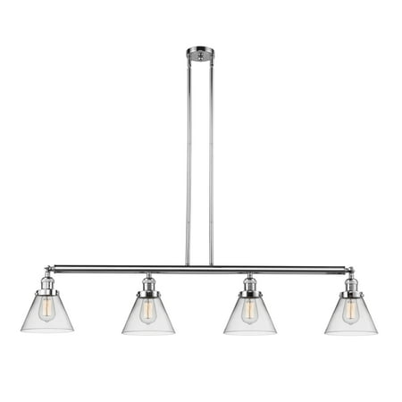 Innovations Lighting 214-S Large Cone Cone 4 Light 52 Wide Commercial Linear Chandelier -
Innovations Lighting 214-S Large Cone Cone 4 Light 52 Wide Commercial Linear Chandelier -