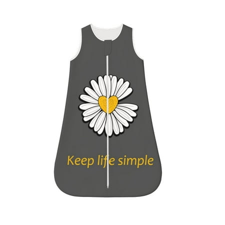 Fotbe Keep Life Simple Daisy Flower Pattern Sleep Sack - Baby Wearable Blanket with Zipper Extra Soft Cotton Sleeveless Sleeping Bag for Infants-Large
Fotbe Keep Life Simple Daisy Flower Pattern Sleep Sack - Baby Wearable Blanket with Zipper Extra Soft Cotton Sleeveless Sleeping Bag for Infants-Large