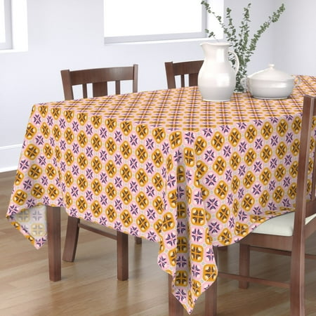 Cotton Sateen Tablecloth 90 Square - Floral Ornament Squares Pink Yellow Flowers Dots Beige Print Custom Table Linens by Spoonflower
Cotton Sateen Tablecloth 90 Square - Floral Ornament Squares Pink Yellow Flowers Dots Beige Print Custom Table Linens by Spoonflower