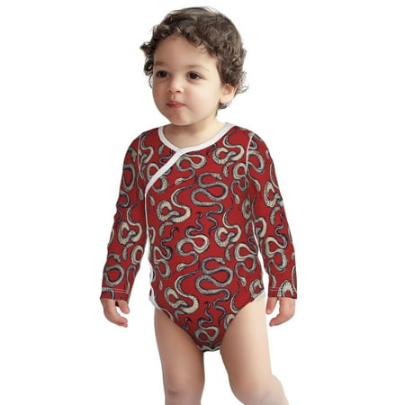 Fotbe Snake Pattern Unisex-baby Long-sleeve Bodysuit Long Sleeve Bodysuits One-piece 100% Organic Cotton for Infant Baby Boys Unisex-18 Months
Fotbe Snake Pattern Unisex-baby Long-sleeve Bodysuit Long Sleeve Bodysuits One-piece 100% Organic Cotton for Infant Baby Boys Unisex-18 Months