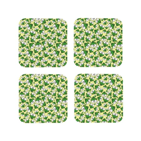 Yiaed Cartoon Frogs Print Leather Coasters for Drinks - Cup Coasters Coffee Table Kitchen Table Bar Home & Office Gifts Handmade Drink Coasters-Square
Yiaed Cartoon Frogs Print Leather Coasters for Drinks - Cup Coasters Coffee Table Kitchen Table Bar Home & Office Gifts Handmade Drink Coasters-Square