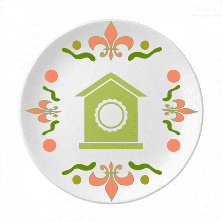 Green Nest Cartoon Art Deco Fashion Flower Ceramics Plate Tableware Dinner Dish