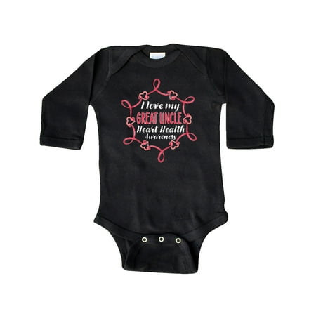 Inktastic I Love My Great Uncle Heart Health Awareness Gift Baby Boy or Baby Girl Long Sleeve Bodysuit
Inktastic I Love My Great Uncle Heart Health Awareness Gift Baby Boy or Baby Girl Long Sleeve Bodysuit