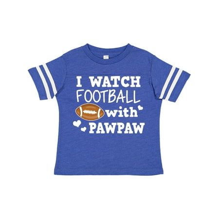 Inktastic I Watch Football with My Pawpaw Gift Toddler Boy Girl T-Shirt