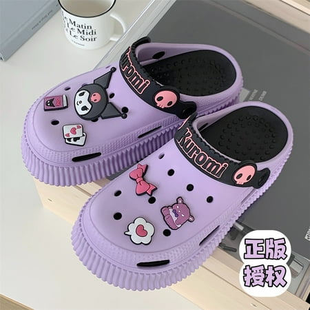 CEINOM Cute Cartoon Slippers Kuromi Kawaii Slippers for Women Cloud Slides indoor Outdoor Soft Comfy Anti-Slip garden Shoes
CEINOM Cute Cartoon Slippers Kuromi Kawaii Slippers for Women Cloud Slides indoor Outdoor Soft Comfy Anti-Slip garden Shoes