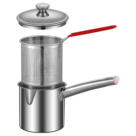 Deep Fryer Pot Small Fryer Pot Multipurpose Stainless Steel Baskets Wear-Resistant Pan Deep Fryer Cooking Pot for Home
Deep Fryer Pot Small Fryer Pot Multipurpose Stainless Steel Baskets Wear-Resistant Pan Deep Fryer Cooking Pot for Home