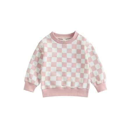 Infant Baby Girl Boy Casual Sweatshirt Long Sleeve Checkerboard Print Pullover Toddler Fall Loose Tee Tops
Infant Baby Girl Boy Casual Sweatshirt Long Sleeve Checkerboard Print Pullover Toddler Fall Loose Tee Tops