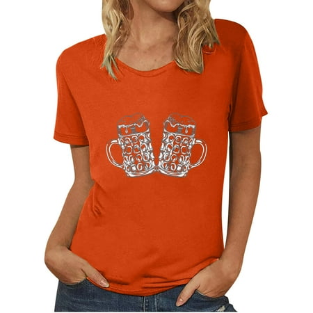 Corset Tops for Women Women Blouse Oktoberfest Crewneck T-Shirt Summer Print Short Sleeve Pullover Men s Women s T-Shirt Tops Shirt Workout Tshirts Shirts for Women Orange S
Corset Tops for Women Women Blouse Oktoberfest Crewneck T-Shirt Summer Print Short Sleeve Pullover Men s Women s T-Shirt Tops Shirt Workout Tshirts Shirts for Women Orange S