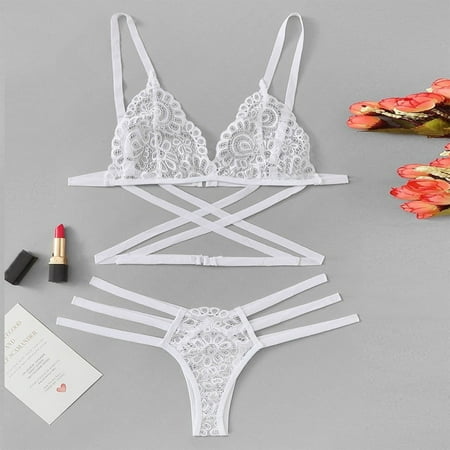 Fiudx Women Sexy Lace Lingerie Thong Set Bodydoll Sleepwear Bandage Bra Underwear 370
Fiudx Women Sexy Lace Lingerie Thong Set Bodydoll Sleepwear Bandage Bra Underwear 370