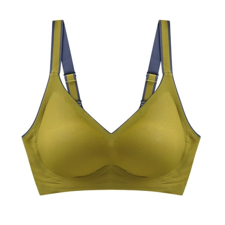 TOWED22 Womens Wireless Bras Women s Plus Size Lace Bra Full Coverage Underwire Floral Unlined Bra Yellow
TOWED22 Womens Wireless Bras Women s Plus Size Lace Bra Full Coverage Underwire Floral Unlined Bra Yellow