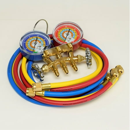 Mastercool 33561 Charging Manifold with 60 Standard Hoses for R290 R600a R134a